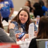 people at luncheon table